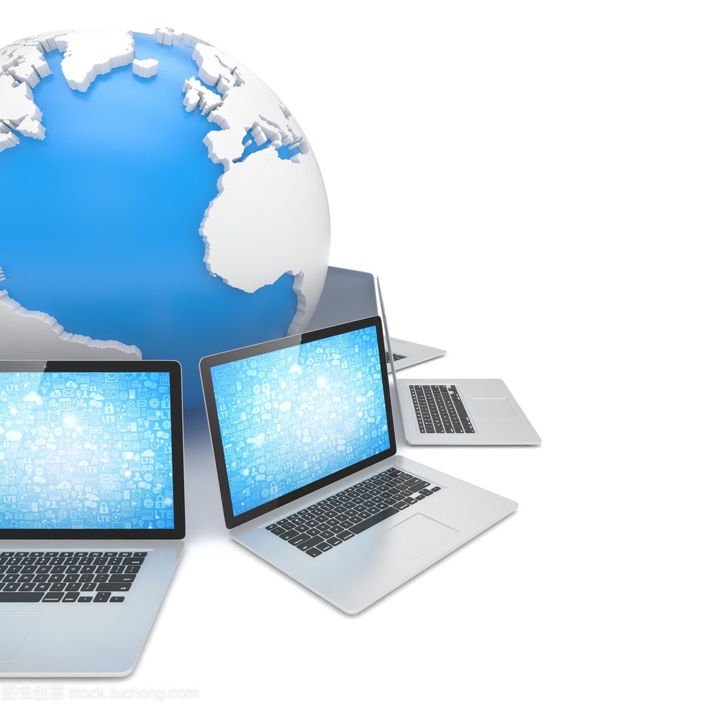 地球全球笔记本电脑网络 计算机软件的技术开发与未来展望